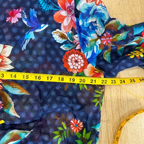 Johnny Was cover up dress in cotton and silk NWT - Picture 5 of 7